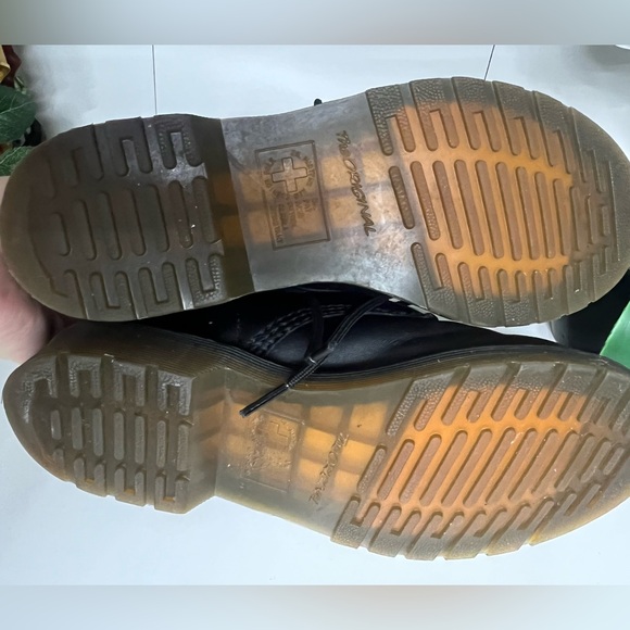 Dr. Martens Black Boots with Red Floral Embroidery - Picture 5 of 9